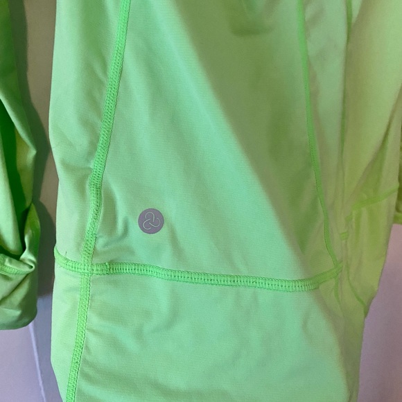 Zella Lime Green Hooded Long Sleeved Pullover | M - Picture 7 of 8